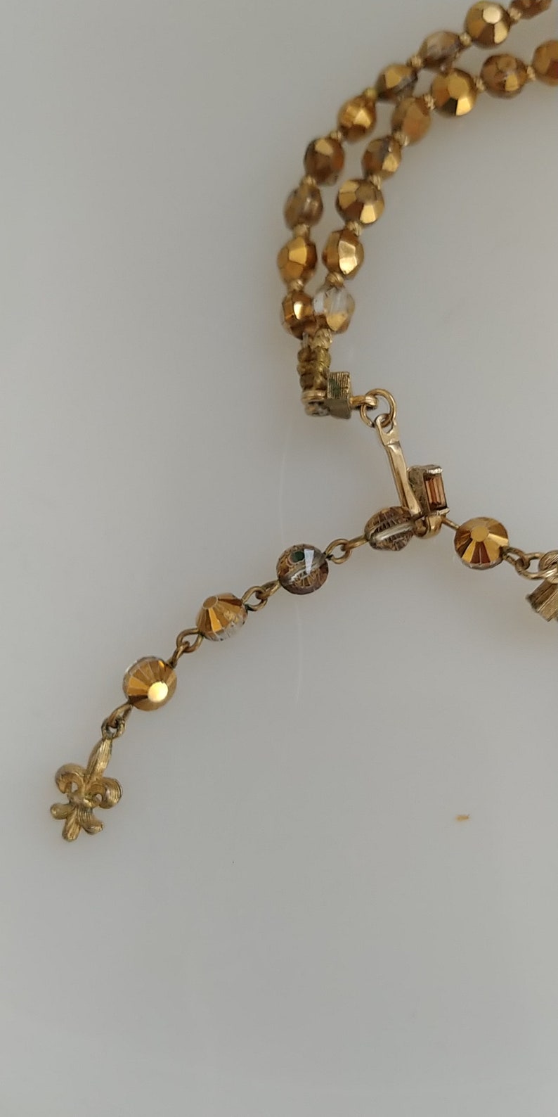 Matching Necklace /& earring Sparkling 1960 VENDOME Czech Crystal Pururer Set Beautiful Fall Colors Topaz Aurora Borealis Gold. Bracelet