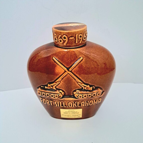 1969 Fort Sill, Oklahoma Centennial 1869-1969, J.W. Dant Distillery Whiskey  Decanter. Empty Bottle. Army Memorabilia. Great Collectible - Etsy