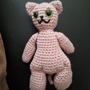 Acrylic Sphynx Cat Amigurumi Plushie Stuffed Animal Cat Doll Toy- Minor Imperfection