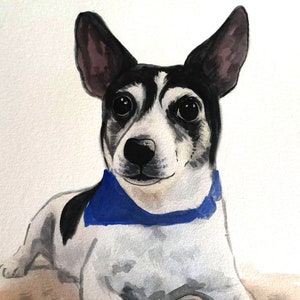 Pet portrait Custom pet portrait Watercolor