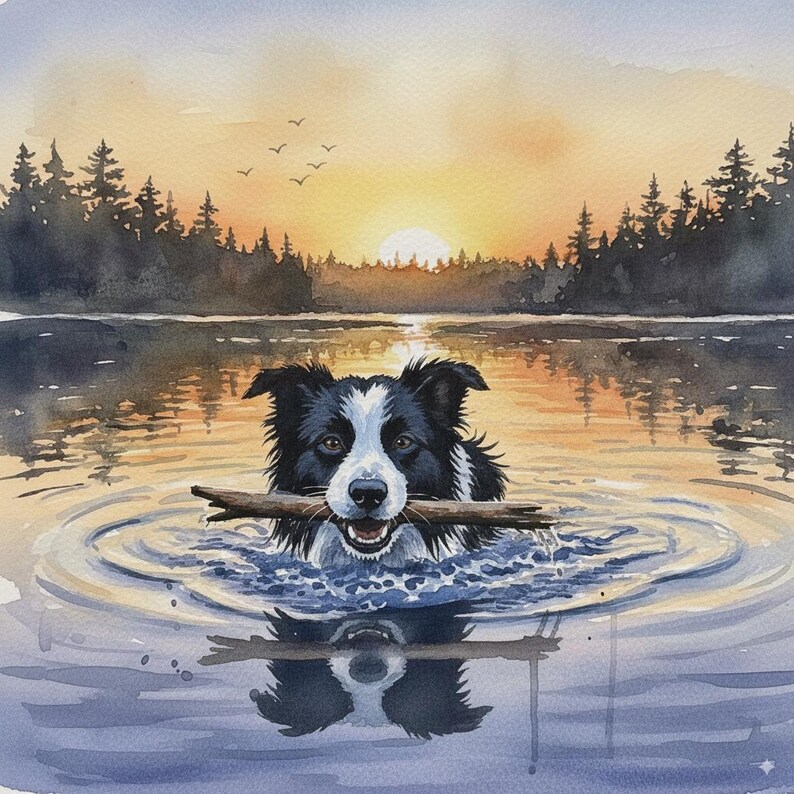 Custom pet portrait watercolor dog painting from photo, handmade personalized artwork gift for pet owners, unique wall decor, memorial pet illustration. Perfect dog lover gift, pet loss remembrance art, custom dog portrait from picture, realistic watercolor artwork for furry friend. Great for Etsy shoppers looking for Christmas gift ideas or Mother’s Day present for dog mom, dad, family or friends who love pets.
