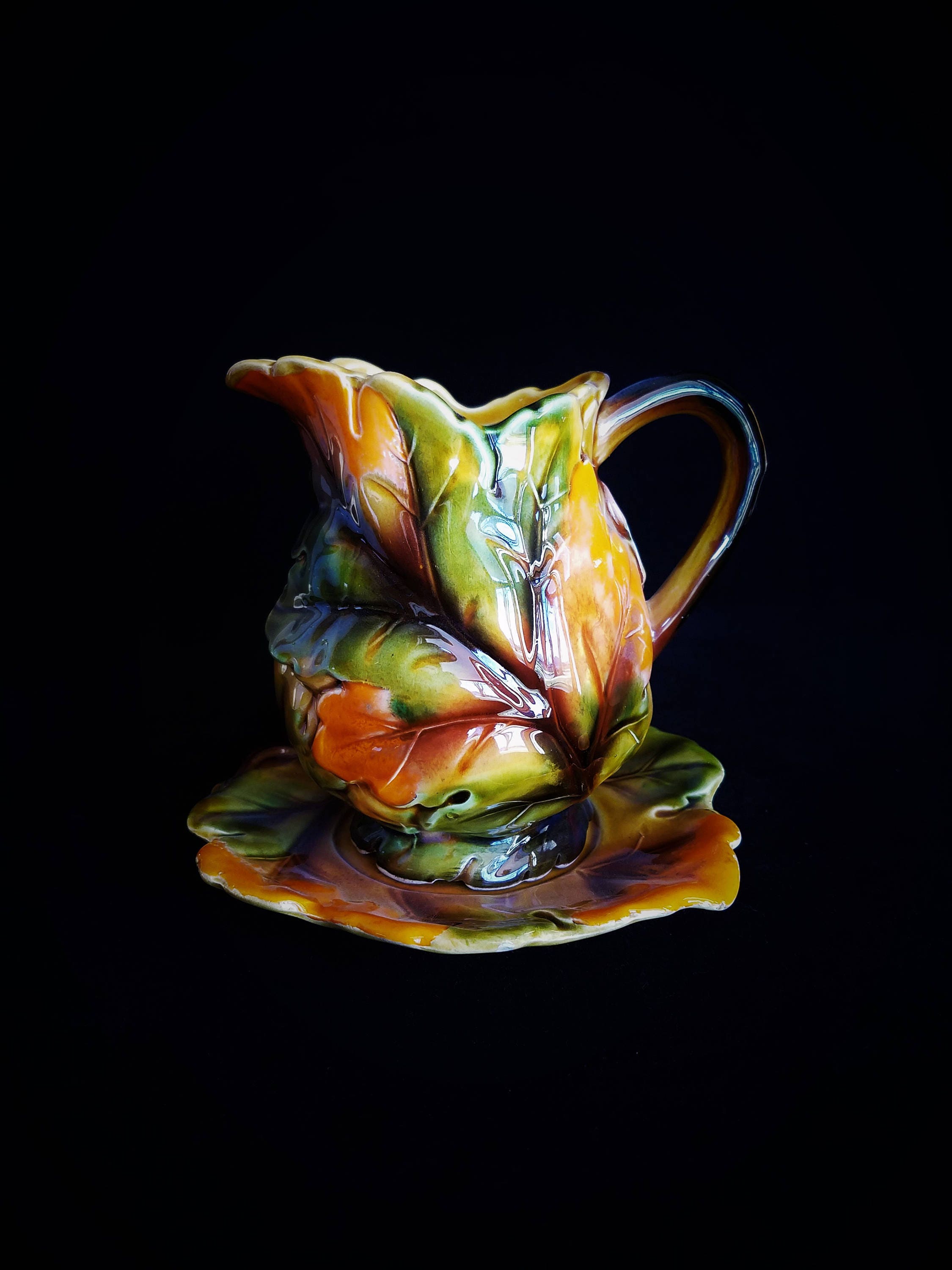 Vintage Ceramic Pitcher and Bowl Set Water Pitcher Pottery Etsy