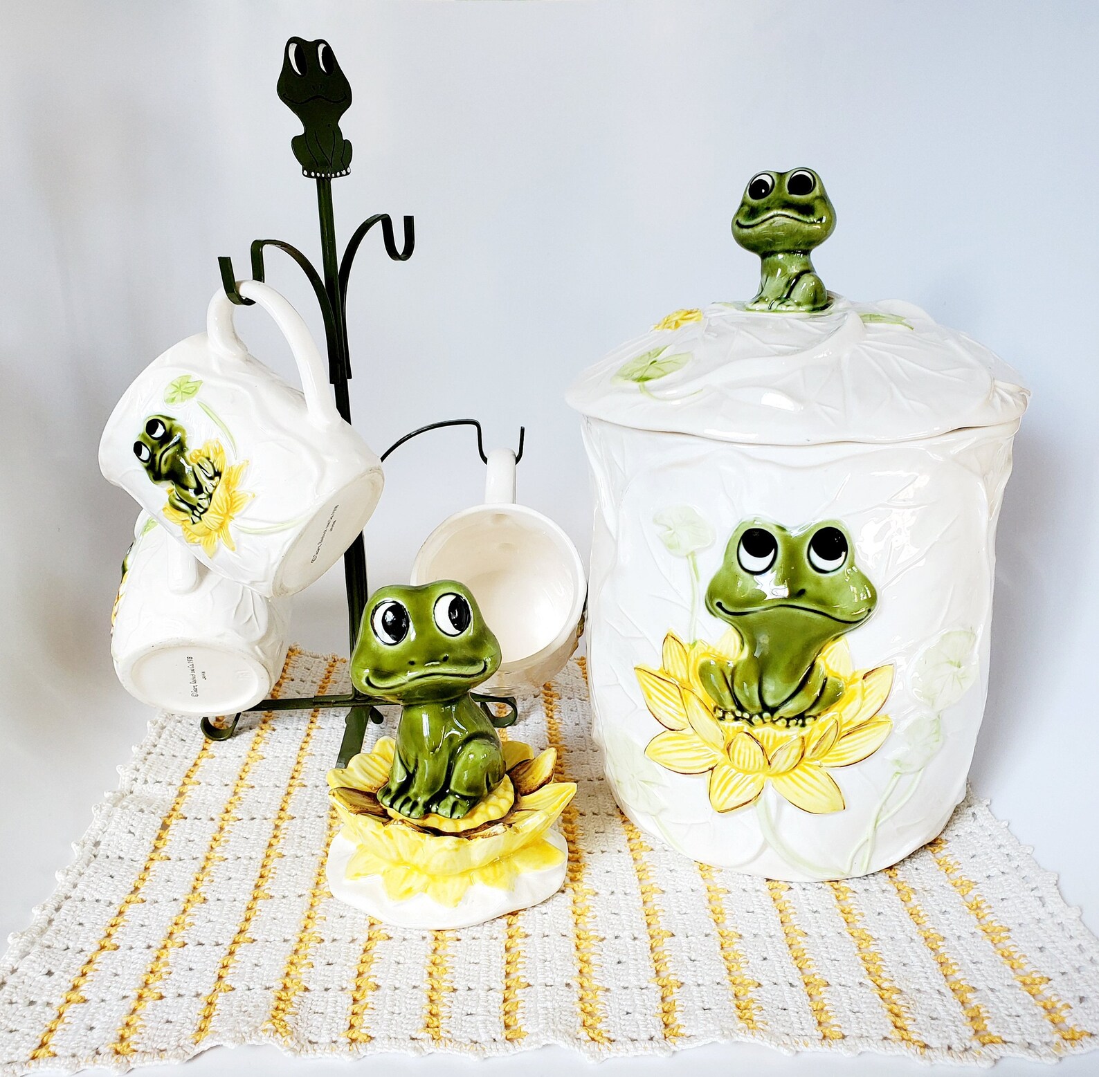 Vintage Frog Kitchen Canister Vintage Sears Roebuck Frog Etsy