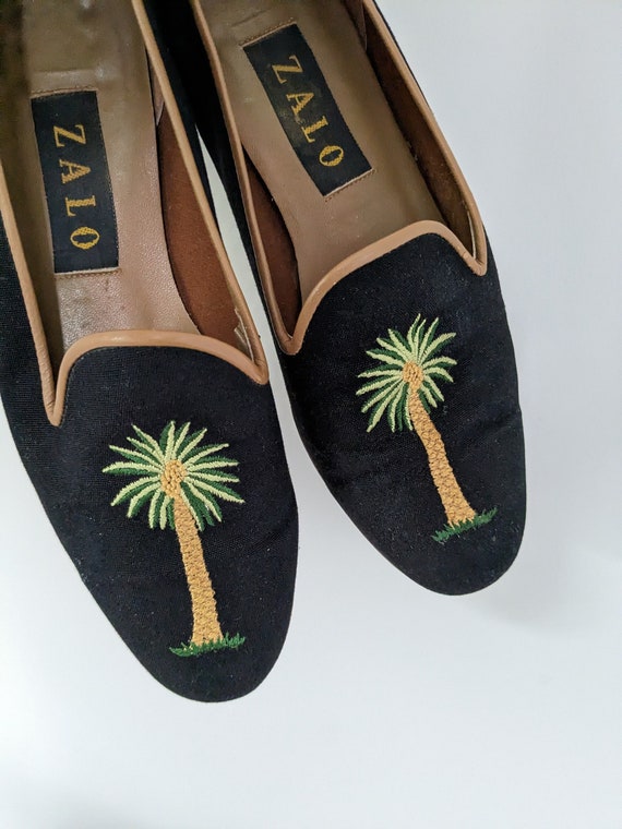 Vtg. ZALO Palm Tree Shoes Size 7 1/2M - image 4