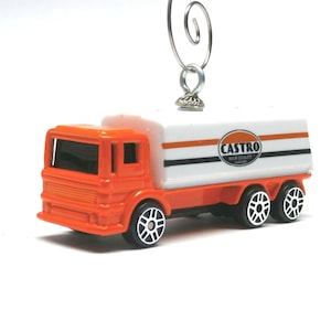 Gas Diesel Tanker Truck Car Christmas Tree Ornament - Gift For - Ornament Hook Included