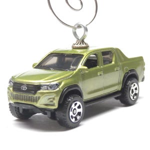 18 19 20 21 22 Toyota Hilux Tacoma Pickup Truck Car Christmas Tree Ornament - Gift For - Ornament Hook Included JDM