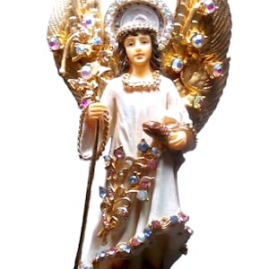Archangel St. Raphael Statue Figurine Healing Guardian Angel