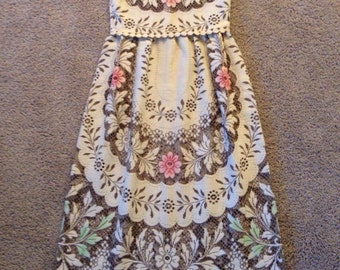 Vintage crochet sheer cut out hippie boho meadow chic wedding dress victorian sheer tulle lace