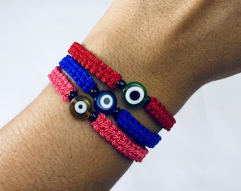 Evil eye bracelet. Choose your color. Red string bracelet. Red evil eye bracelet