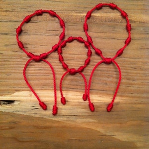 Mommy, Daddy and Me red string bracelet.Red string bracelet. String bracelet. Kabbalah