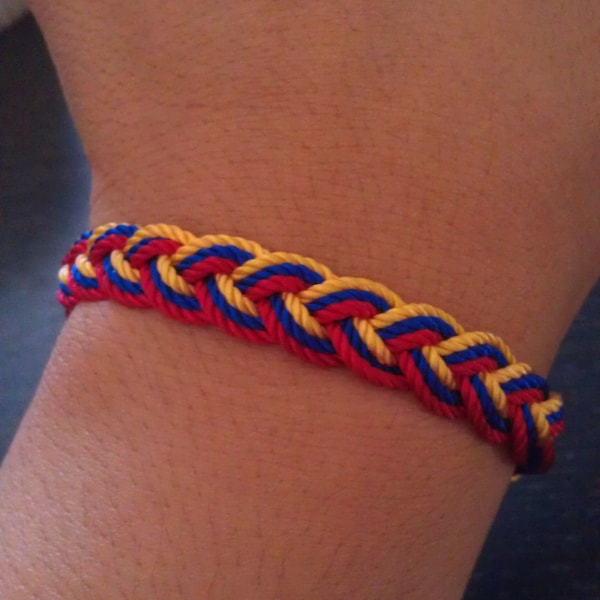 Pulsera Amistad Colombia. colores colombianos