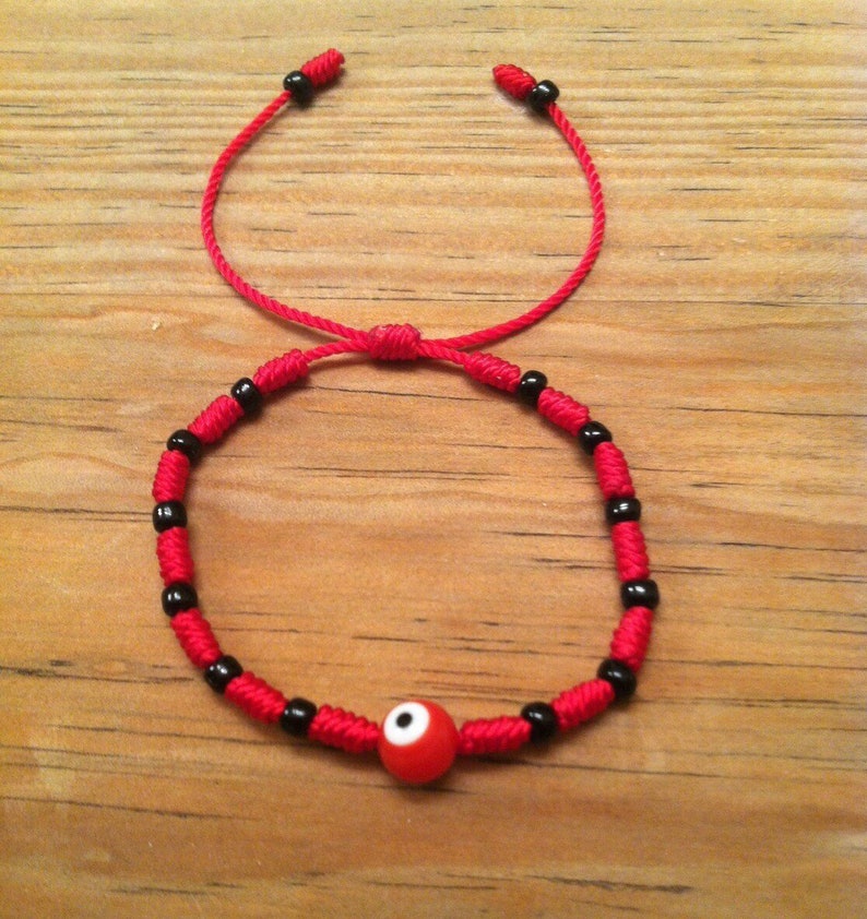 Red String Bracelet. Evil Eye Bracelet. Knots Bracelet. String Etsy