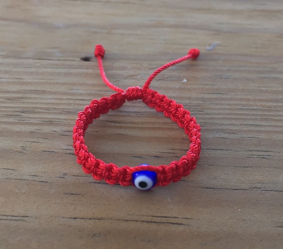 how to tie a evil eye bracelet