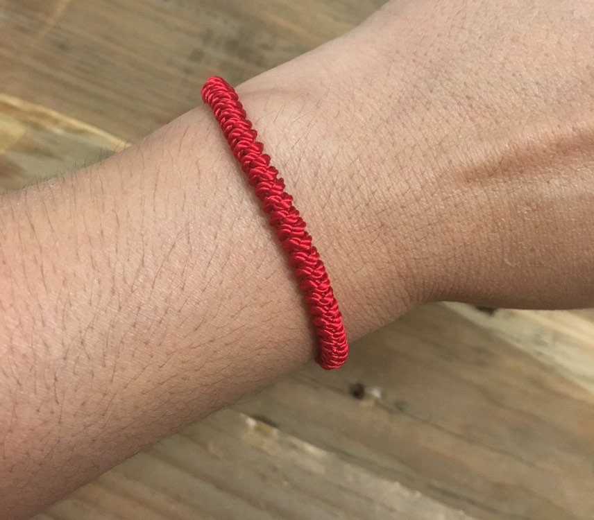 Red Thread and Knots Bracelet, Chinese Accessories, Kids