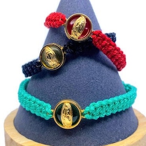 Virgin Mary bracelet. Virgen de Guadalupe bracelet. Choose your own colors