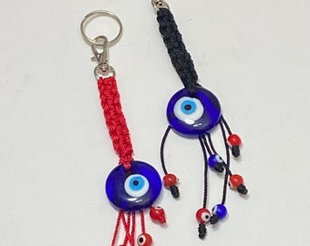 Evil eye key chain. Key chain. Yoga. Protective key chain. Mal de ojo