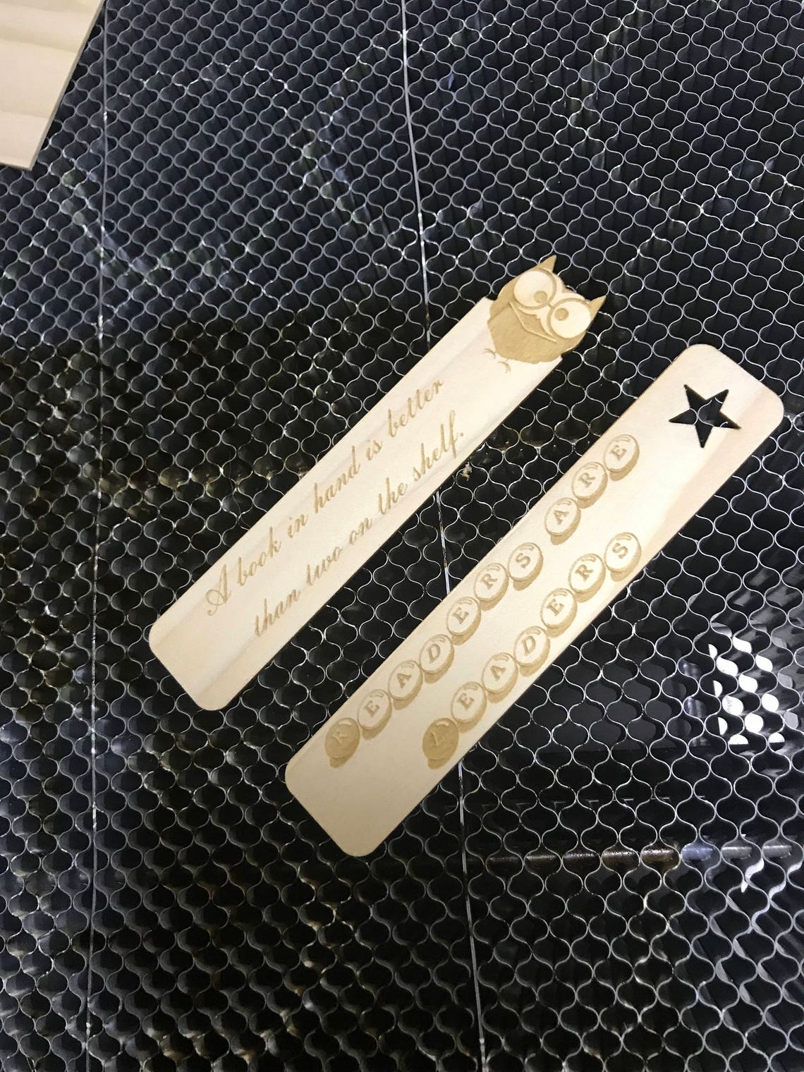 Laser Engraved Bookmarks Wood Bookmark School Gift Etsy