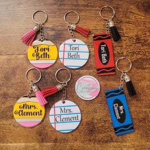 Teacher | Class Helper | Bus Driver | Keychain | Gifts | Personalized | Educator