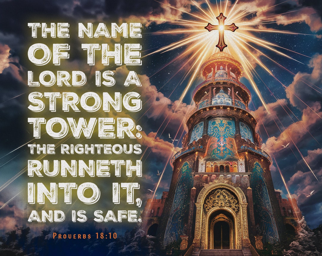 Stunning Proverbs 18:10 Jigsaw Puzzle Inspirational Christian Art 252 ...