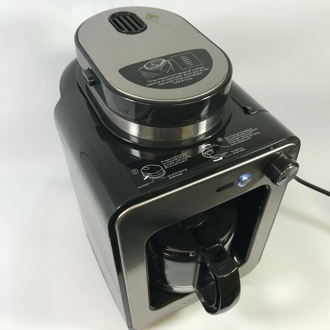 Viante Mini Coffee Maker w builtin Grinder for Coffee Beans Etsy