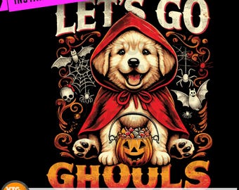 Halloween Puppy Art | Red Riding Hood Costume (Digital Download)