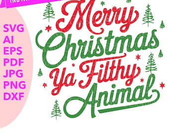 Funny Christmas Movie Quote PNG: Holiday Designs (Digital File)
