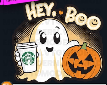 Cute ghost png, Halloween png, coffee png, bougie png, bougie ghost, here for the boos, sticker png, mug png, Trending png, pod, dtf, png