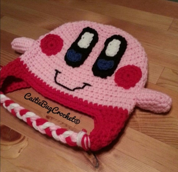 Crochet Kirby inspired Hat Etsy