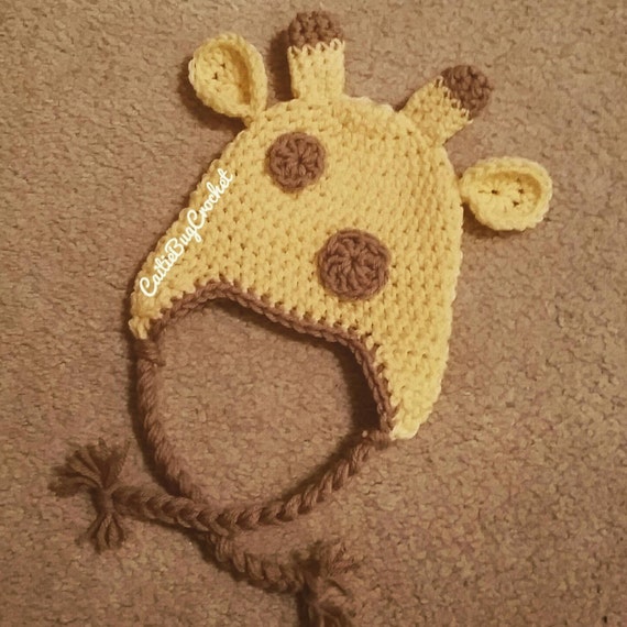 crochet giraffe hat