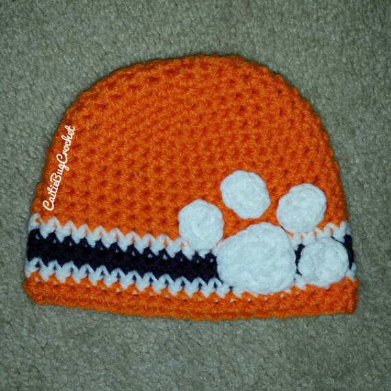 Crochet Clemson Tigers Beanie