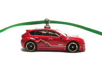 Subaru WRX STI Car Hot Wheels Ornament Matchbox