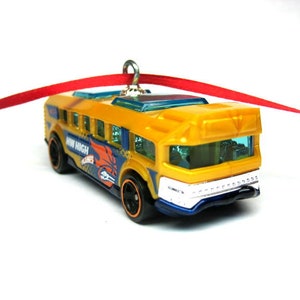 Yellow School Bus Christmas Tree Ornament