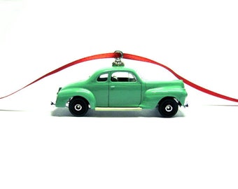 1941 Plymouth Coupe Car Matchbox Ornament Hot Wheels