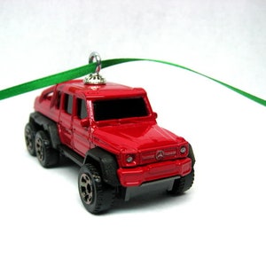 Mercedes Benz G63 AMG 6X6 Pickup Truck Christmas Tree Ornament