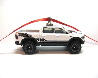 2020 2021 2022 Dodge Ram 1500 Rebel Pickup Truck Hot Wheels Ornament Matchbox   Ornament