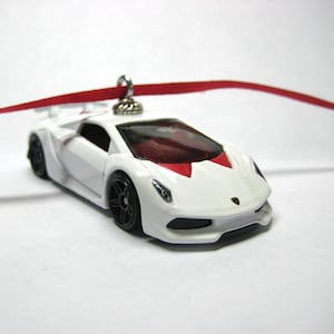 Lamborghini Sesto Elemento Sports Car Christmas Tree Ornament