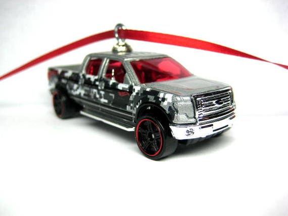 2009 Ford F 150 Camo Pickup Truck Ornament Christmas Tree Ornaments Holiday Ornaments Hot Wheels
