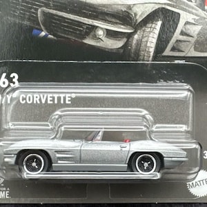 1963 63 Chevrolet Chevy Corvette Convertible Car Diorama Matchbox VHTF