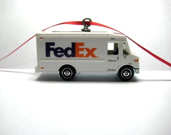 Step Van Delivery Truck UPS USPS  Ornament      Matchbox Hot Wheels   Ornament