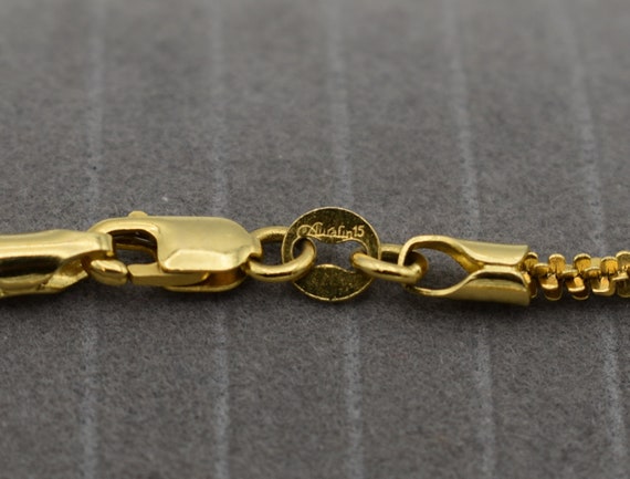 14K Gold Aurafin Bracelet ~ 7 3/4 inches - image 5