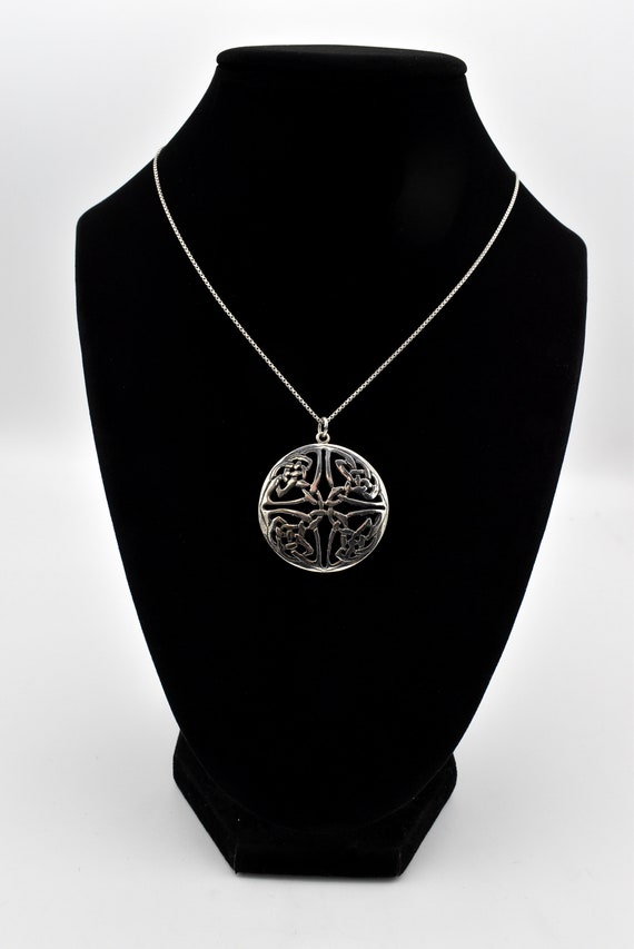 925 Celtic Knot Medallion Necklace