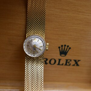 1960s 14K Gold Rolex Ladies Chameleon Busch Bavarian Beer Wrist