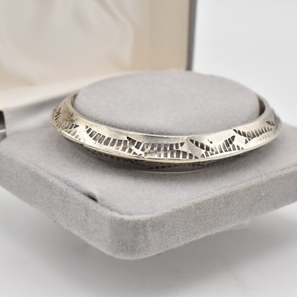 925 Sand Cast Cuff Bracelet ~ 6 1/2 inches