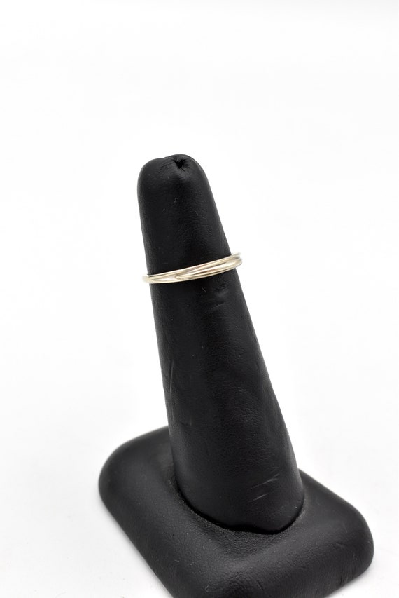 14K White Gold Pinky Ring ~ US Size 4 3/4