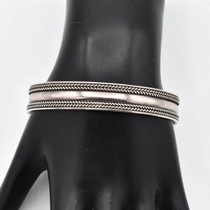 Suarti 925 Silver Cuff Bracelet ~ 7 3/16 Inches
