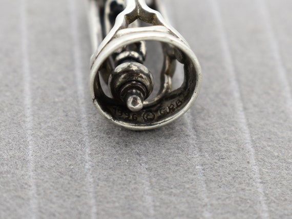 925 Silver Romanique Bell Pendant ~ Designer Gord… - image 5