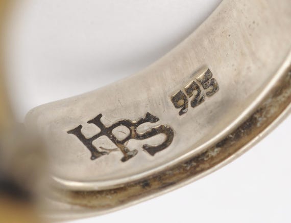 HPSilver 925 Green Gem Adjustable Ring ~ Size 7 1… - image 9