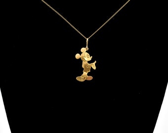 14K Mickey Mouse Pendant