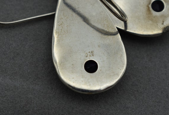 925 Amethyst Teardrop Earrings - image 5