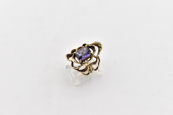 14K Sapphire Artisan Ring - image 5